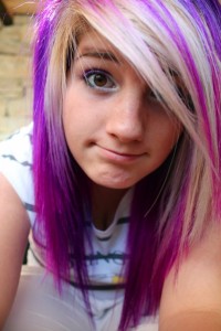 couleur cheveux violet