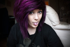 couleur cheveux violet