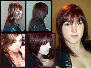 couleur cheveux violine